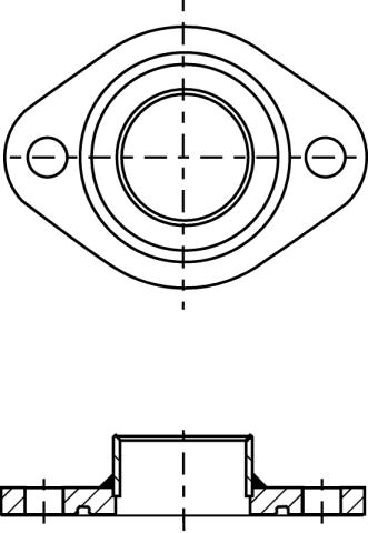 Ответные фланцы из стали (круглые) PN 25/DN 25