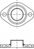 Ответные фланцы из стали (круглые) PN 25/DN 100